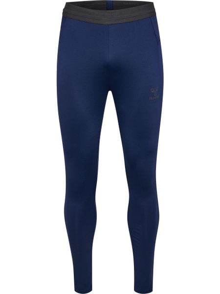 Spodnie treningowe Sportowe Hummel Pro Training Pants. Niebieskie legginsy damskie Hummel, l, bez wzorów, z gumy, do biegania. Za 234.60 zł.