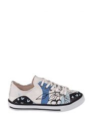 Streetfly Sneakersy w kolorze kremowo-niebieskim ze wzorem rozmiar: 39. Brązowe obuwie sportowe damskie Streetfly, z materiału, bez zapięcia. Za 162.49 zł.