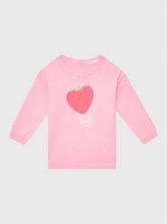 United Colors Of Benetton Sweter 1098B100K Różowy Regular Fit. Czerwone swetry dziewczęce United Colors Of Benetton, bez wzorów, z bawełny, bez kołnierzyka, bez ramiączek. Za 79.99 zł.