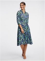 Orsay Sukienka w kolorze niebieskim rozmiar: 34. Niebieskie sukienki damskie Orsay, bez wzorów, z tkaniny, bez ramiączek. Za 78.99 zł.