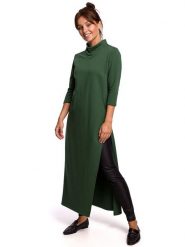Be Wear Tunika w kolorze zielonym rozmiar: L. Zielone golfy damskie Be Wear, l, bez wzorów, bez ramiączek. Za 118.56 zł.