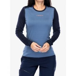 Bluza termoaktywna damska La Sportiva Tour Long Sleeve. Niebieskie bluzy damskie La Sportiva, na zimę, l, bez wzorów, bez kaptura. Za 341.45 zł.