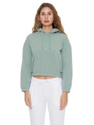 Bluza z kapturem damska Never Without. Białe bluzy damskie LEONE 1947 APPAREL, m, bez wzorów, z kapturem. Za 294.70 zł.