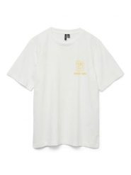 Vero Moda Koszulka w kolorze białym rozmiar: S. Białe bluzki damskie Vero Moda, s, bez wzorów, z bawełny, bez kołnierzyka, bez ramiączek. Za 52.79 zł.