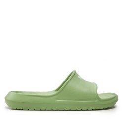 Klapki Puma. Zielone klapki damskie Puma, bez wzorów, bez obcasa, bez zapięcia. Za 69.99 zł.