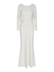 YAS Sukienka wieczorowa 26030293 Biały Regular Fit. Białe sukienki damskie YAS, bez wzorów, z syntetyku, wizytowe, bez ramiączek. Za 599.99 zł.