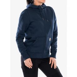 Bluza damska Carhartt Clarksburg Zip Sweatshirt. Niebieskie bluzy damskie Carhartt, xs, bez wzorów, bez kaptura. Za 277.99 zł.