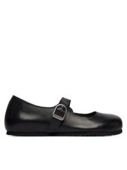 Birkenstock Baleriny Santa Clarita 1030709 Czarny. Czarne balerinki damskie Birkenstock, bez wzorów, ze skóry. Za 599.99 zł.