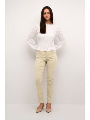 Kaffe Dżinsy - Slim fit - w kolorze beżowym rozmiar: W33/L30. Brązowe jeansy damskie Kaffe. Za 149.31 zł.