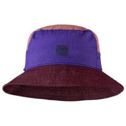 Czapka dla dorosłych Buff Sun Bucket Hat. Fioletowe czapki damskie Buff, bez wzorów, z bawełny. W wyprzedaży za 142.43 zł.