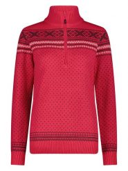 CMP Sweter w kolorze czerwonym rozmiar: 40. Czerwone swetry klasyczne damskie CMP, bez kołnierzyka. Za 244.95 zł.