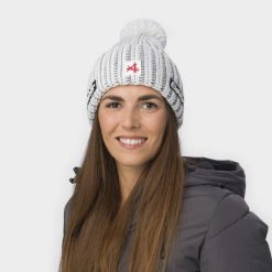 Czapka Eisbar Ronda Pompon MÜ SA. Czarne czapki damskie Eisbär, na zimę, bez wzorów, z polaru. Za 215.54 zł.