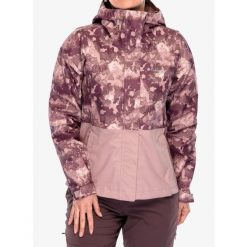 Kurtka przeciwdeszczowa damska Columbia Hikebound Printed Jacket. Czerwone kurtki damskie Columbia, bez wzorów, bez kaptura. Za 392.99 zł.