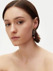 Guess Kolczyki JUBE05 091JW Złoty. Żółte kolczyki damskie Guess, ze stali. Za 299.99 zł.