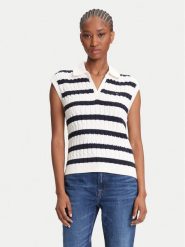 Tommy Hilfiger Sweter WW0WW45655 Granatowy Regular Fit. Niebieskie swetry klasyczne damskie Tommy Hilfiger, xl, z bawełny, bez kołnierzyka. Za 359.99 zł.