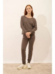 Just Cashmere Kaszmirowy sweter "Rebecca" w kolorze brązowym rozmiar: L. Brązowe swetry klasyczne damskie Just Cashmere, l, z kaszmiru, bez kołnierzyka. Za 391.99 zł.