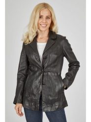 7eleven Skórzana kurtka w kolorze czarnym rozmiar: 44. Czarne kurtki damskie 7eleven, bez wzorów, ze skóry, bez kaptura. Za 543.99 zł.