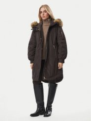Liu Jo Kurtka zimowa WF6064 T714A Brązowy Regular Fit. Brązowe kurtki damskie Liu Jo, na zimę, bez wzorów, bez kaptura. Za 1,549.00 zł.