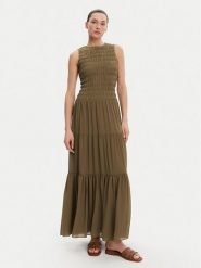 MICHAEL Michael Kors Sukienka letnia MS582VF7R3 Khaki Regular Fit. Brązowe sukienki damskie MICHAEL Michael Kors, bez wzorów, z syntetyku, bez ramiączek. Za 1,219.00 zł.