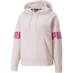 Bluza treningowa damska Puma Power Colorblock Hoodie TR. Czerwone bluzy damskie Puma, m, bez wzorów, bez kaptura. Za 389.99 zł.