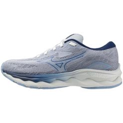 Buty do biegania damskie Mizuno Wave Serene. Niebieskie obuwie sportowe damskie Mizuno, bez zapięcia, do biegania, mizuno wave. Za 549.99 zł.