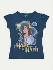 NAME IT T-Shirt 13239531 Granatowy Regular Fit. Niebieskie koszulki i t-shirty dziewczęce Name it, bez wzorów, z bawełny, bez kołnierzyka, bez ramiączek. Za 69.99 zł.