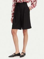 ACCESS FASHION Bermudy 63-5115-183 Czarny Relaxed Fit. Czarne szorty damskie ACCESS FASHION, bez wzorów, z materiału. Za 409.99 zł.