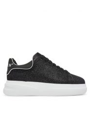 PHILIPP PLEIN Sneakersy FAES WSC2774 PTE003N Czarny. Czarne obuwie sportowe damskie Philipp Plein, z materiału, bez zapięcia. Za 970.00 zł.