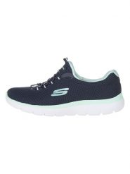 Skechers Sneakersy "Summits" w kolorze granatowym rozmiar: 37. Niebieskie obuwie sportowe damskie Skechers, z materiału, bez zapięcia. Za 219.60 zł.