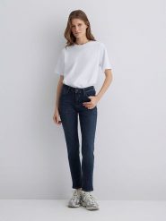 MAVI Dżinsy - Slim fit - w kolorze granatowym rozmiar: W31/L32. Niebieskie jeansy damskie Mavi, z podwyższonym stanem. Za 144.95 zł.