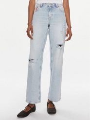 Tommy Jeans Jeansy Sophie DW0DW18111 Niebieski Straight Fit. Niebieskie jeansy damskie Tommy Jeans. Za 309.99 zł.