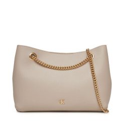 Torebka Calvin Klein. Brązowe torebki wieczorowe damskie Calvin Klein, bez wzorów, bez dodatków. Za 339.99 zł.