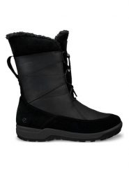 Ecco Skórzane kozaki zimowe "Trace Lite" w kolorze czarnym rozmiar: 38. Czarne kozaki damskie ECCO, na zimę, z materiału, bez obcasa, bez zapięcia. Za 434.99 zł.