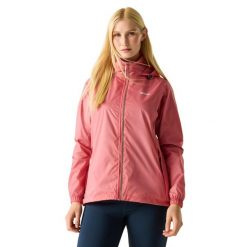 Kurtka Wodoodporna Damska Corinne IV. Czerwone kurtki damskie Regatta, xl, bez wzorów, z materiału, z kapturem. Za 229.99 zł.
