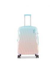 Semi Line Walizka średnia T5649-2 Niebieski. Niebieskie walizki Semi-line, bez wzorów, z tworzywa sztucznego, średnie. Za 249.99 zł.