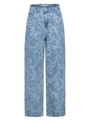 Sublevel Dżinsy - Comfort fit - w kolorze niebieskim rozmiar: XL. Niebieskie jeansy damskie Sublevel, z podwyższonym stanem. Za 113.99 zł.