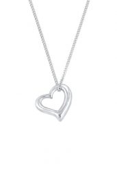 Elli Damski wisiorek serce Basic Cut out romantyczny w srebrze 925 Sterling Silver Naszyjniki 1 ct. Szare naszyjniki damskie Elli, pozłacane. Za 213.99 zł.