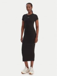 Tommy Jeans Sukienka codzienna DW0DW22339 Czarny Slim Fit. Czarne sukienki damskie Tommy Jeans, bez wzorów, z jeansu, bez ramiączek. Za 329.99 zł.