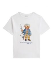 Polo Ralph Lauren T-Shirt 323B18890002 Biały Regular Fit. Białe t-shirty i koszulki chłopięce Polo Ralph Lauren, bez wzorów, z bawełny, bez kołnierzyka, bez ramiączek. Za 289.99 zł.