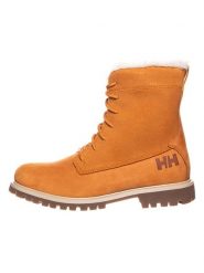 Helly Hansen Skórzane botki "Marion" w kolorze jasnobrązowym rozmiar: 36. Pomarańczowe botki damskie Helly Hansen, z materiału, bez obcasa, bez zapięcia. Za 167.67 zł.
