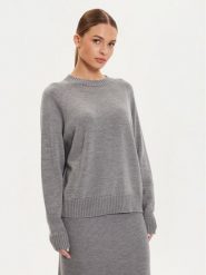 Max Mara Leisure Sweter Salvia 2426366158 Szary Relaxed Fit. Szare swetry klasyczne damskie Max Mara Leisure, l, z wełny, bez kołnierzyka. Za 559.99 zł.
