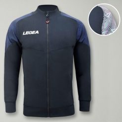 Kobieta Biegowa Kurtka Lekka Oddychająca Ciemnoszara-Turkusowa. Niebieskie kurtki damskie LEGEA, xs, bez wzorów, z materiału, z kapturem. Za 136.00 zł.