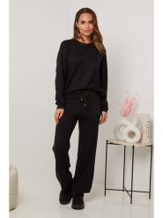 Soft Cashmere 2-częściowy zestaw w kolorze czarnym rozmiar: 34/36. Czarne swetry klasyczne damskie Soft Cashmere, z kaszmiru, bez kołnierzyka. Za 145.94 zł.