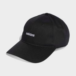 Czapka z daszkiem ADIDAS. Czarne czapki z daszkiem damskie Adidas, bez wzorów. Za 52.49 zł.