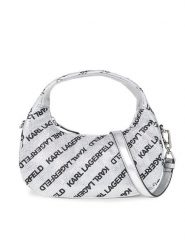 KARL LAGERFELD Torebka 240W3026 Srebrny. Szare torebki klasyczne damskie KARL LAGERFELD, z materiału, bez dodatków. Za 849.99 zł.
