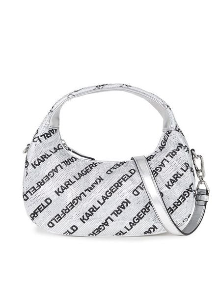 KARL LAGERFELD Torebka 240W3026 Srebrny. Szare torebki klasyczne damskie KARL LAGERFELD, z materiału, bez dodatków. Za 1,039.00 zł.