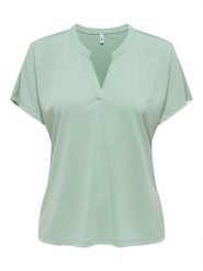 ONLY Bluzka w kolorze miętowym rozmiar: XS. Zielone bluzki damskie Only, xs, bez wzorów, bez kołnierzyka, bez ramiączek. Za 61.31 zł.