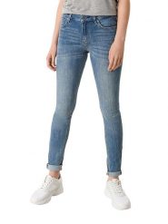 S.Oliver Dżinsy - Slim fit - w kolorze niebieskim rozmiar: 34/L30. Niebieskie jeansy damskie S.Oliver, z podwyższonym stanem. Za 99.95 zł.