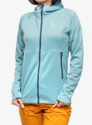 Bluza trekkingowa damska Haglofs Skuta Hood. Zielone bluzy damskie Haglöfs, m, bez wzorów, z materiału, z kapturem. Za 579.99 zł.