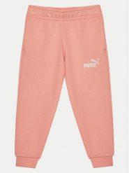 Puma Spodnie dresowe Ess 684934 Różowy Regular Fit. Czerwone spodnie dresowe dziewczęce Puma, bez wzorów, z bawełny. Za 79.99 zł.